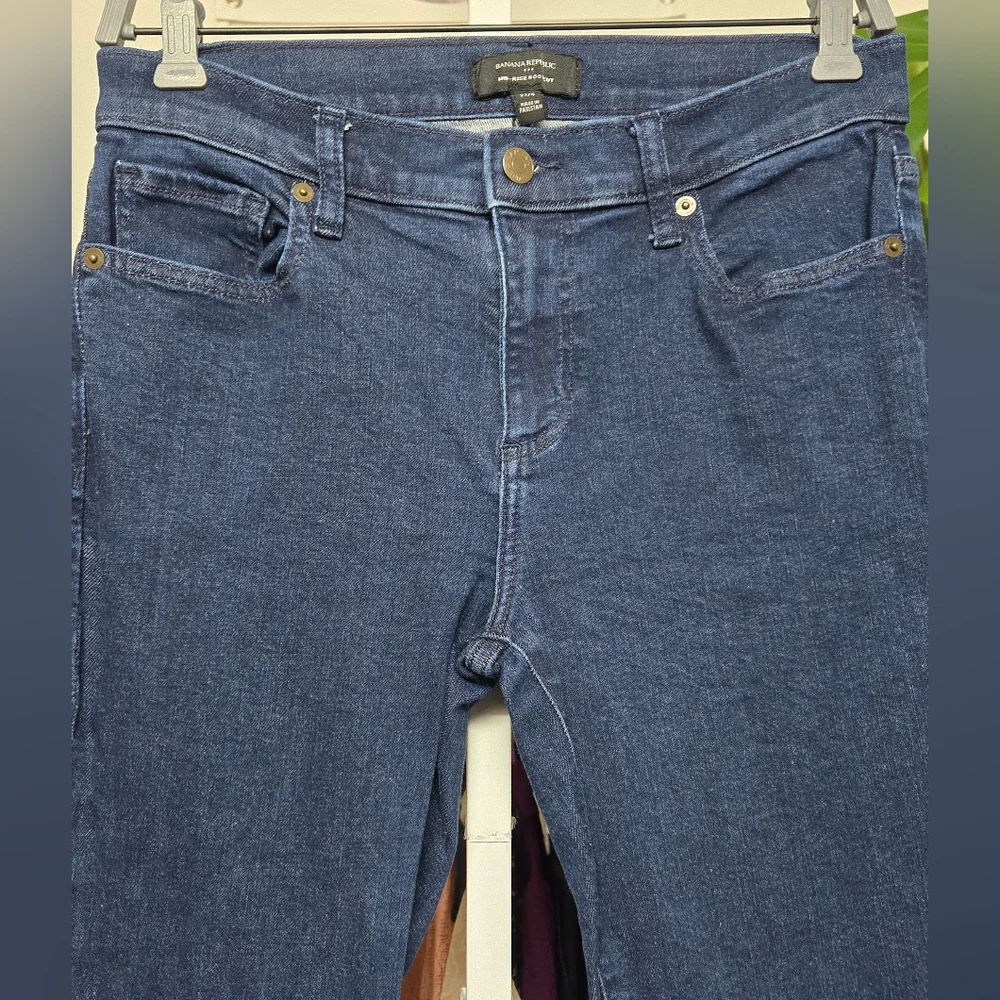 Banana Republic Mid-Rise Bootcut Jeans Sz 4 or 27 Dark Blue 30